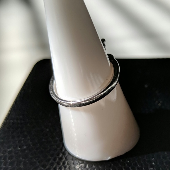 Dainty Sterling Pink Butterfly Ring - size 7 - Picture 3 of 5